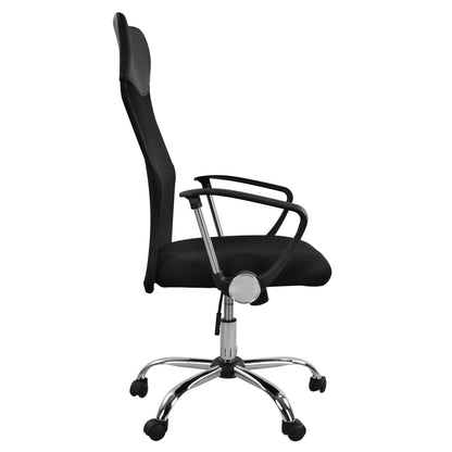 Office chair HM1000.01 Black With Mesh and chromed base 61x56x118 cm