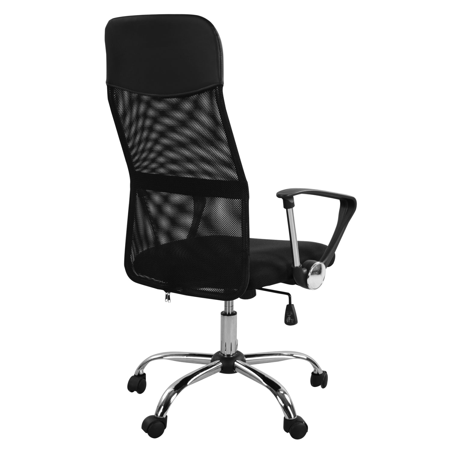 Office chair HM1000.01 Black With Mesh and chromed base 61x56x118 cm