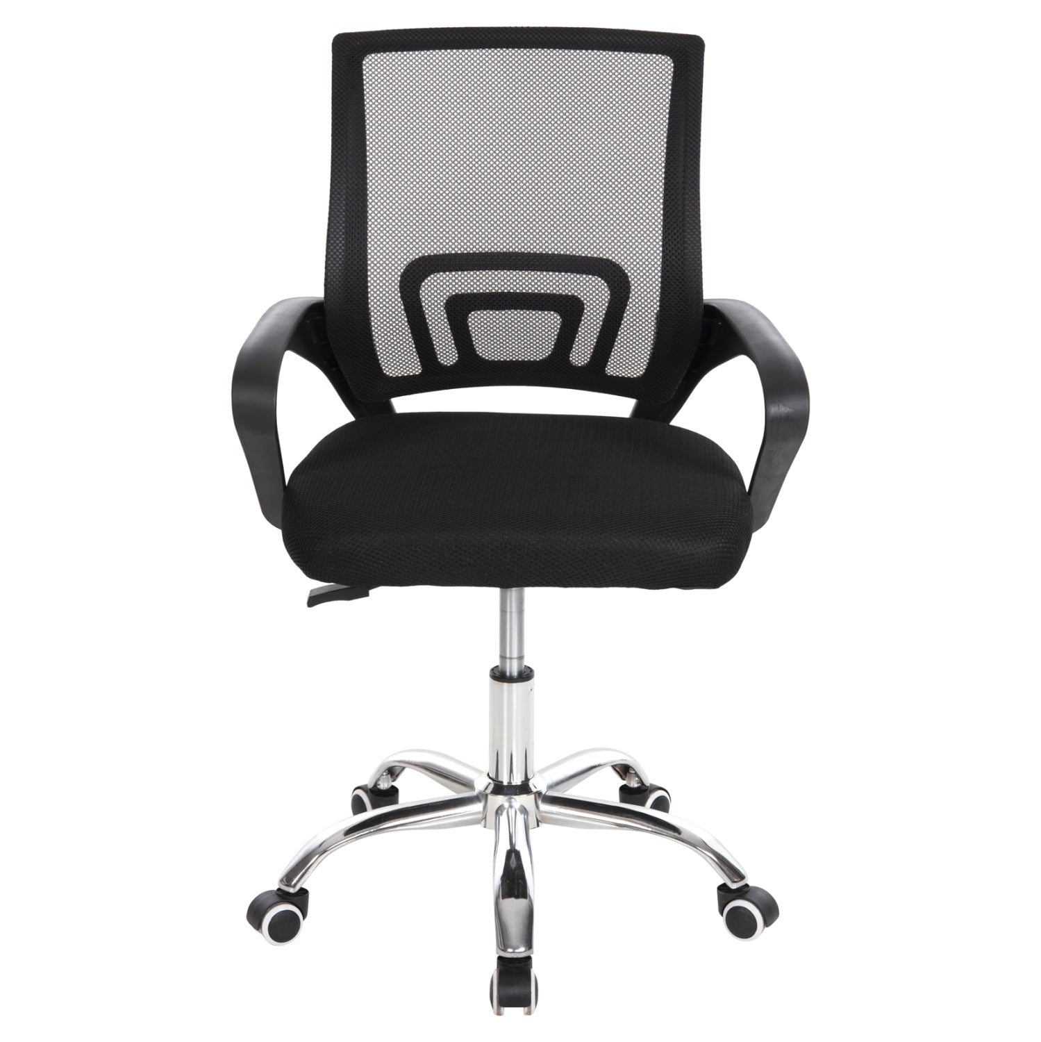 OFFICE CHAIR BRISTONE HM1058.31 CHROMED LEG-BLACK MESH 56x53x93Hcm.