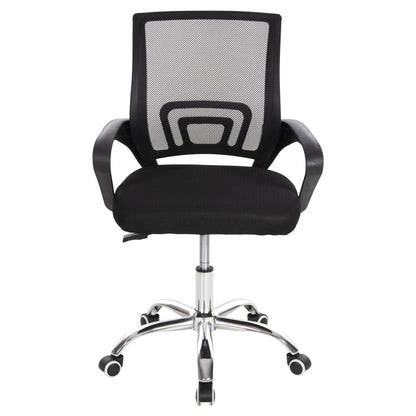 OFFICE CHAIR BRISTONE HM1058.31 CHROMED LEG-BLACK MESH 56x53x93Hcm.