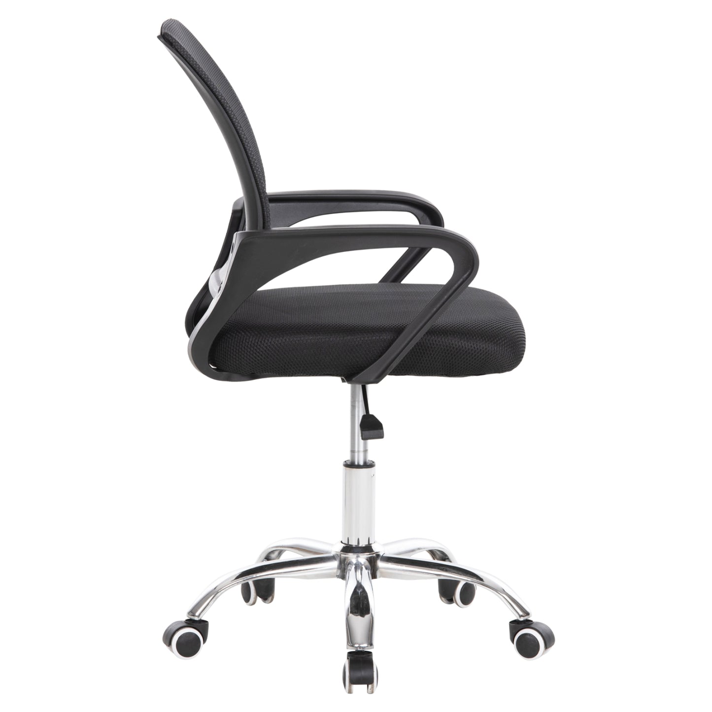 OFFICE CHAIR BRISTONE HM1058.31 CHROMED LEG-BLACK MESH 56x53x93Hcm.