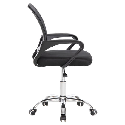 OFFICE CHAIR BRISTONE HM1058.31 CHROMED LEG-BLACK MESH 56x53x93Hcm.