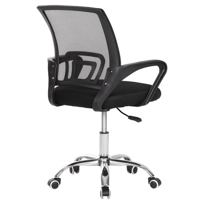 OFFICE CHAIR BRISTONE HM1058.31 CHROMED LEG-BLACK MESH 56x53x93Hcm.