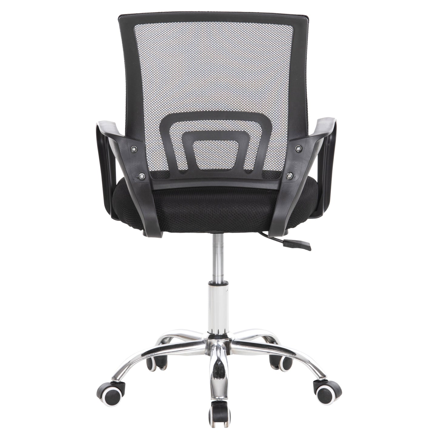 OFFICE CHAIR BRISTONE HM1058.31 CHROMED LEG-BLACK MESH 56x53x93Hcm.