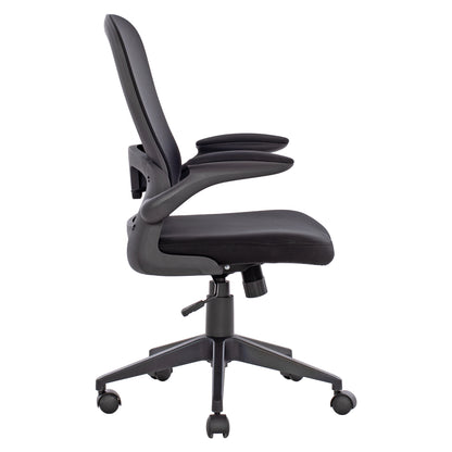 Office Chair HM1178.01, black mesh fabric, black frame, 60x56x105