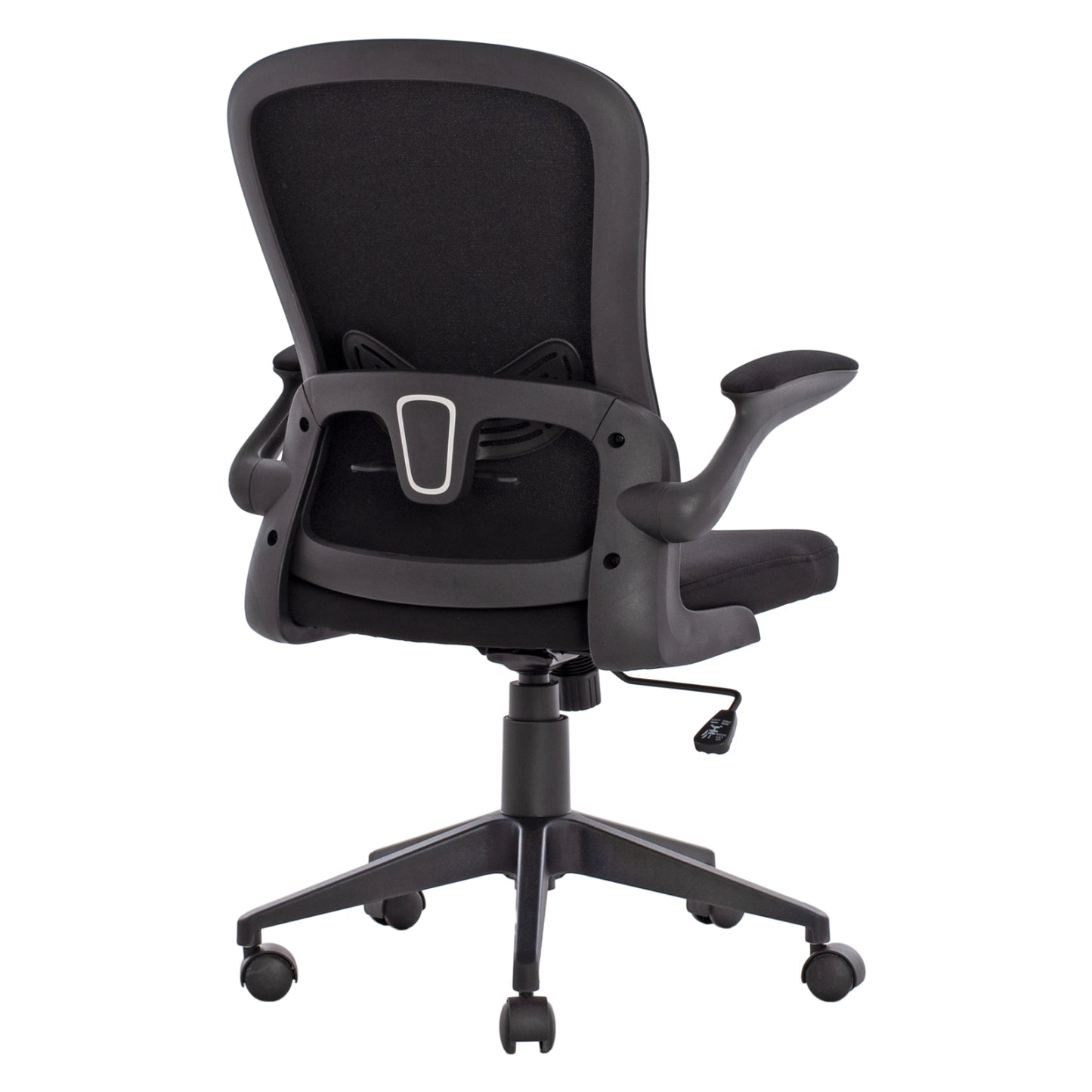 Office Chair HM1178.01, black mesh fabric, black frame, 60x56x105
