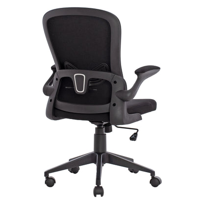 Office Chair HM1178.01, black mesh fabric, black frame, 60x56x105