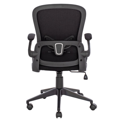 Office Chair HM1178.01, black mesh fabric, black frame, 60x56x105