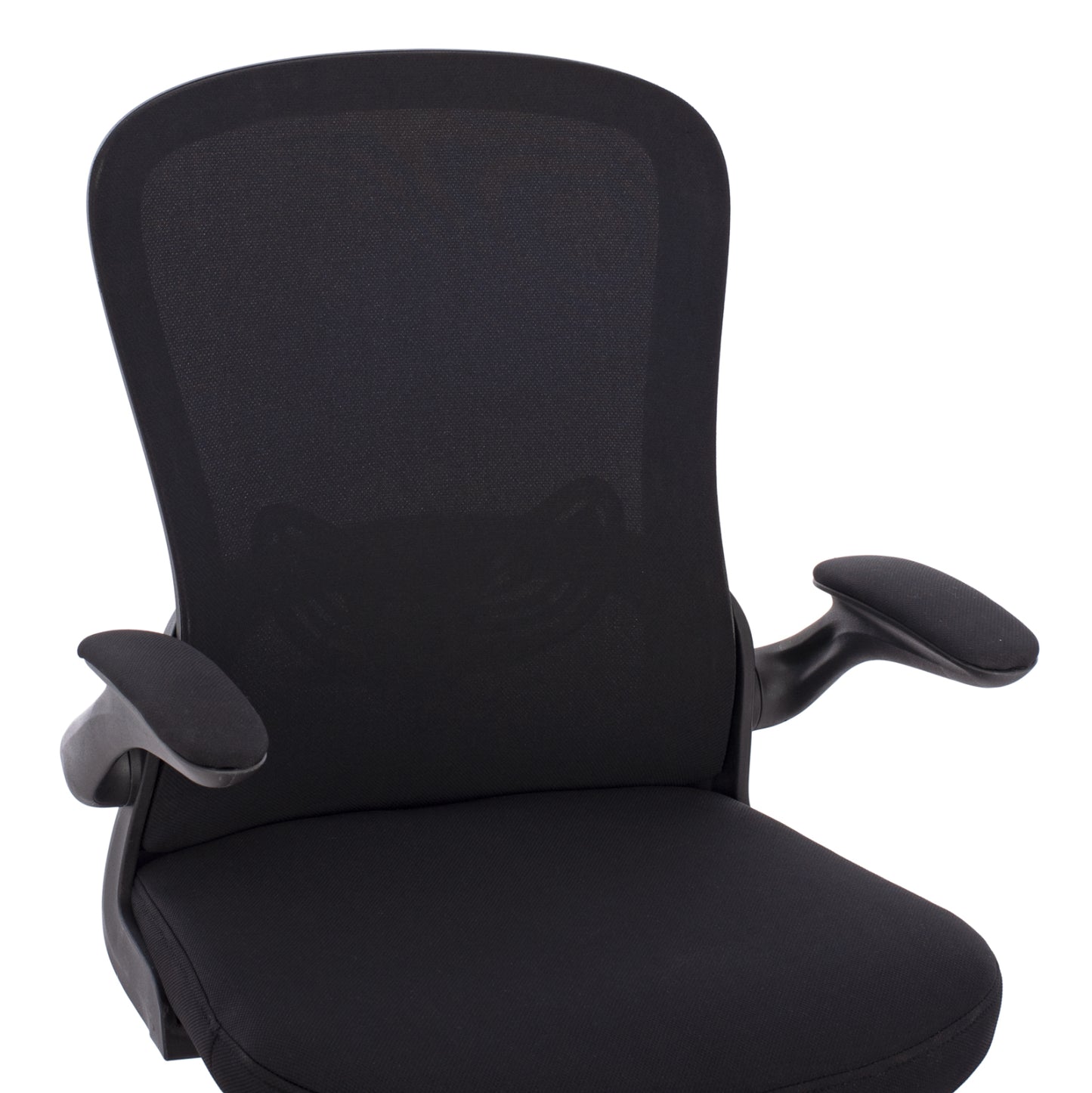 Office Chair HM1178.01, black mesh fabric, black frame, 60x56x105