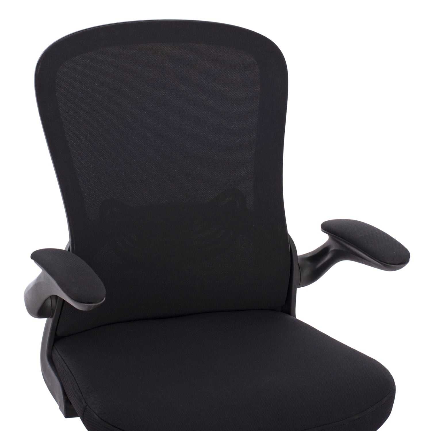Office Chair HM1178.01, black mesh fabric, black frame, 60x56x105