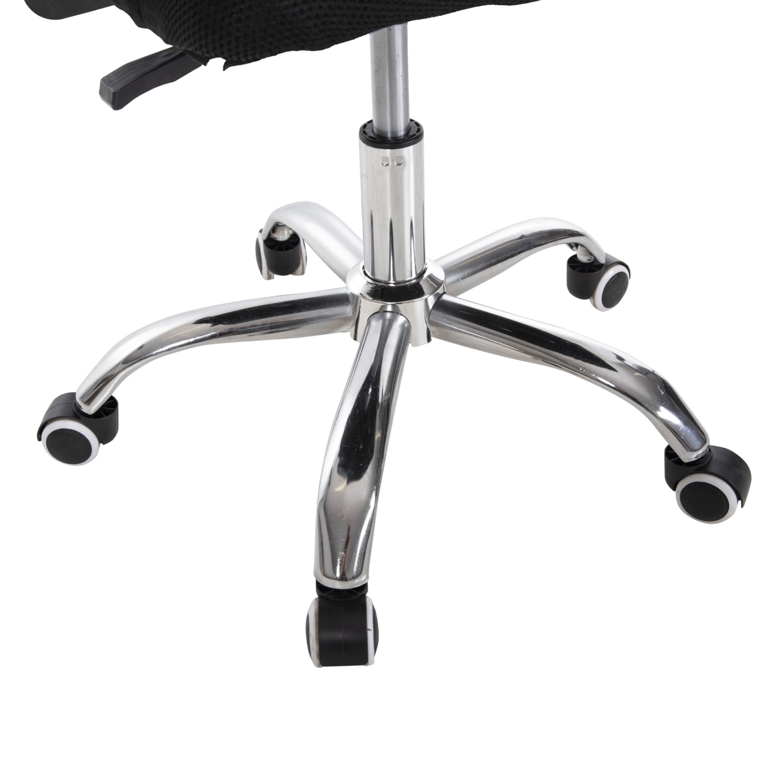 OFFICE CHAIR TRAIL HM1192 BLACK MESH-CHROMED METAL LEG 64x55x98,5Hcm.