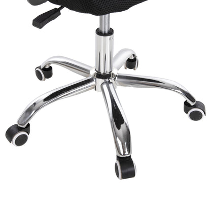 OFFICE CHAIR TRAIL2 HM1193 BLACK MESH-CHROMED METAL LEG 62x59x120Hcm.