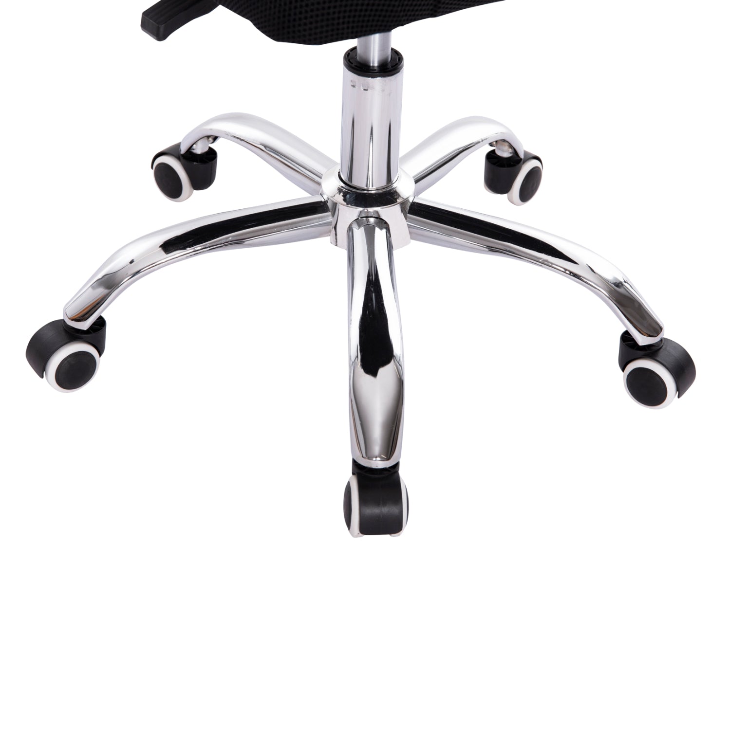OFFICE CHAIR TRAIL2 HM1193.36 BLUE & BLACK MESH FABRIC-CHROME BASE 61x61x116Hcm.