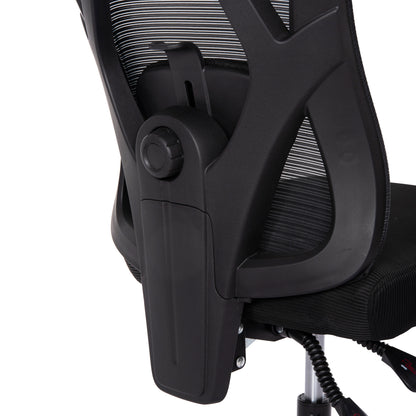 OFFICE CHAIR MEXER ΗΜ1195.01 BLACK MESH-BLACK PP BASE 68x70x136Hcm.
