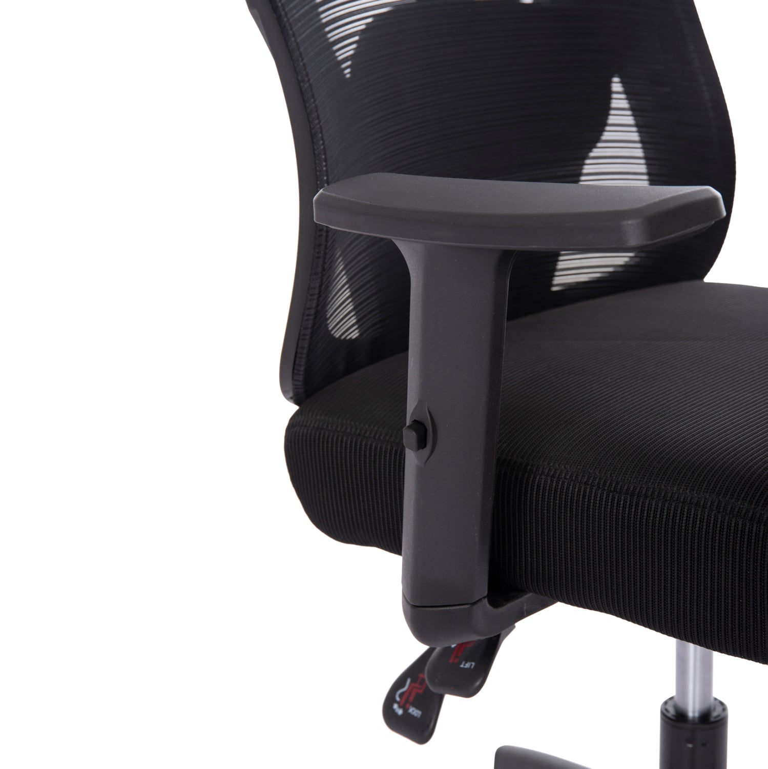OFFICE CHAIR MEXER ΗΜ1195.01 BLACK MESH-BLACK PP BASE 68x70x136Hcm.