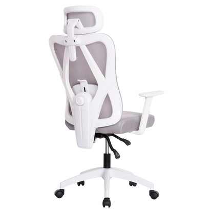 OFFICE CHAIR MEXER HM1195.02 GREY MESH-WHITE PP BASE 68x70x136Hcm.