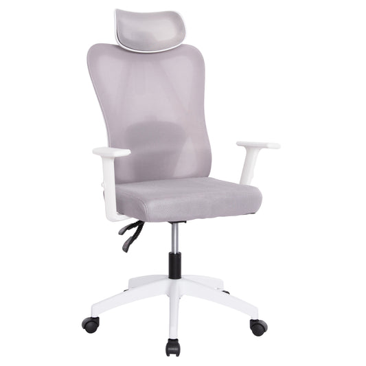 OFFICE CHAIR MEXER HM1195.02 GREY MESH-WHITE PP BASE 68x70x136Hcm.