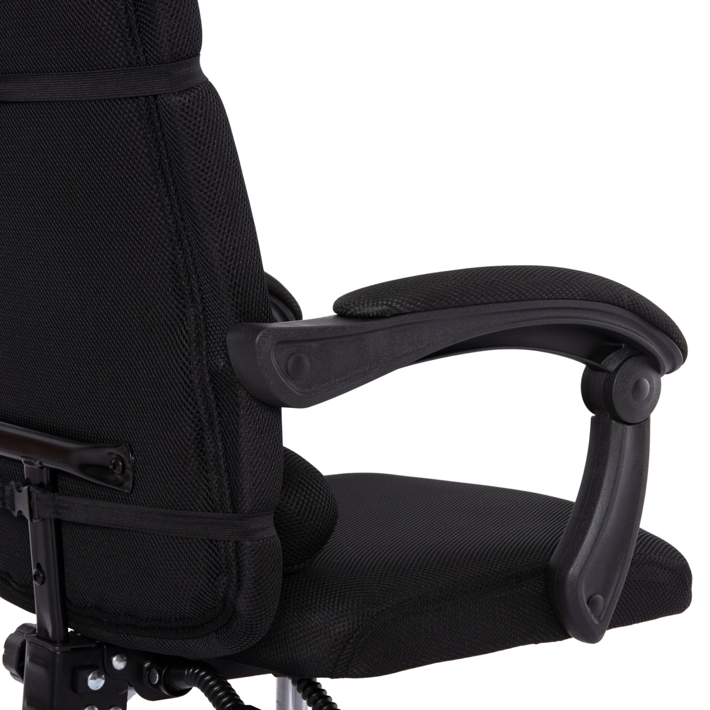 OFFICE CHAIR CRONER HM1196.01 BLACK MESH-BLACK METAL BASE 58x99x120Hcm.
