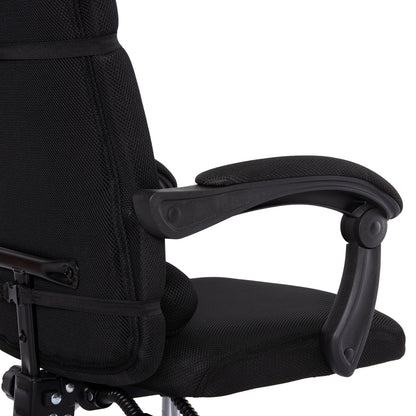 OFFICE CHAIR CRONER HM1196.01 BLACK MESH-BLACK METAL BASE 58x99x120Hcm.