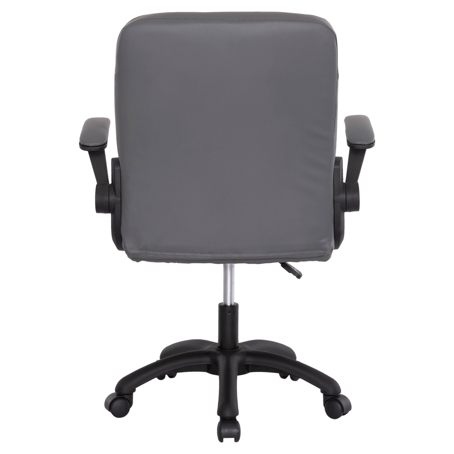 OFFICE CHAIR PORTIMA HM1197.03 GREY PVC-BLACK FRAME & BASE 66.5x60x97Hcm.