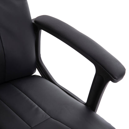 OFFICE CHAIR NIMBLE HM1199.01 BLACK PVC-BLACK FRAME AND BASE 59x64x122Hcm.