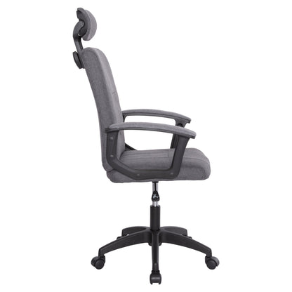 OFFICE CHAIR NIMBLE HM1199.12 GREY FABRIC-BLACK FRAME AND BASE 59x64x122Hcm.