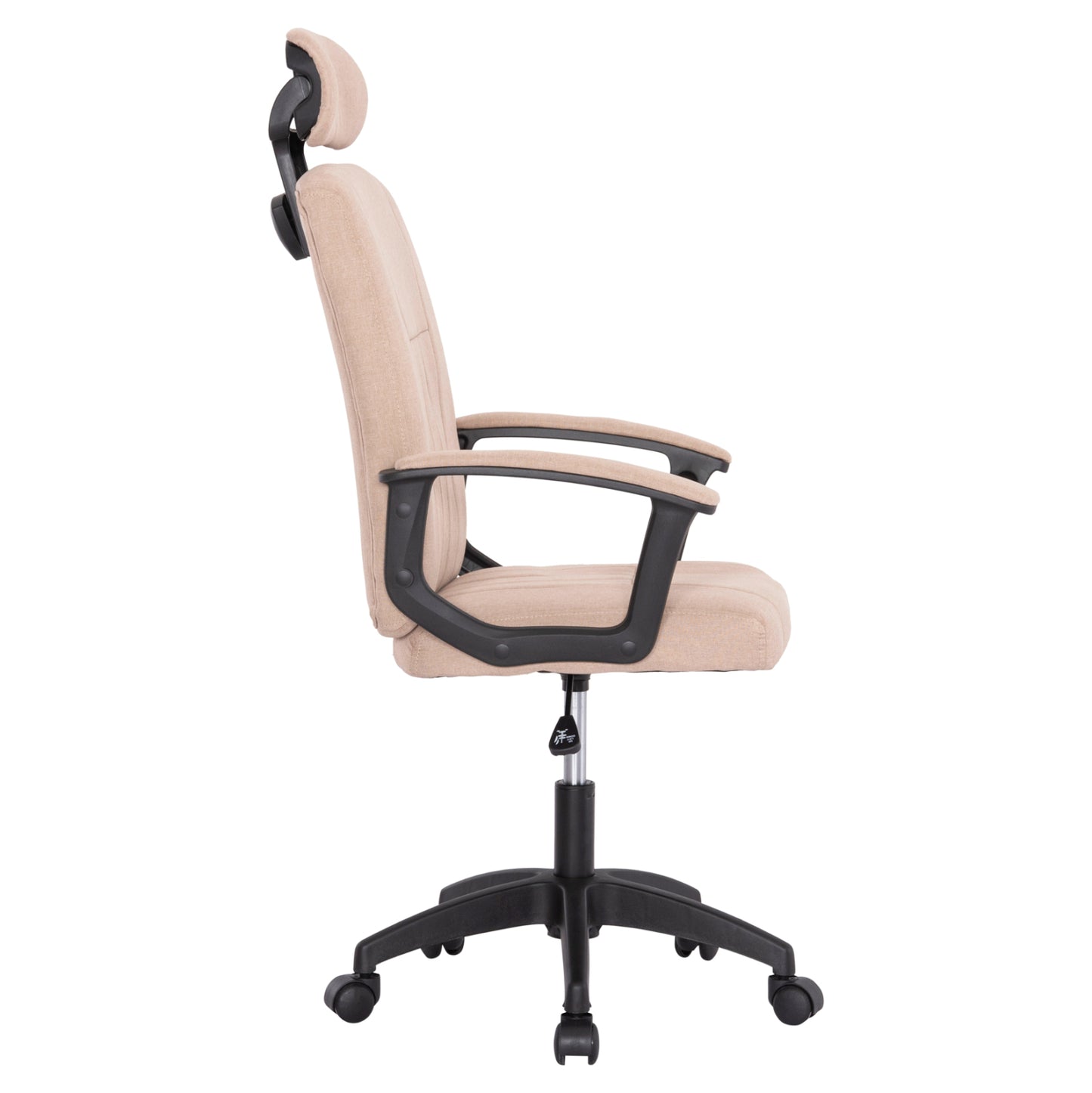 OFFICE CHAIR NIMBLE HM1199.13 KHAKI FABRIC-BLACK FRAME AND BASE 59x64x122Hcm.