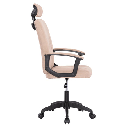 OFFICE CHAIR NIMBLE HM1199.13 KHAKI FABRIC-BLACK FRAME AND BASE 59x64x122Hcm.