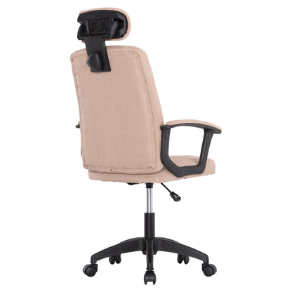 OFFICE CHAIR NIMBLE HM1199.13 KHAKI FABRIC-BLACK FRAME AND BASE 59x64x122Hcm.