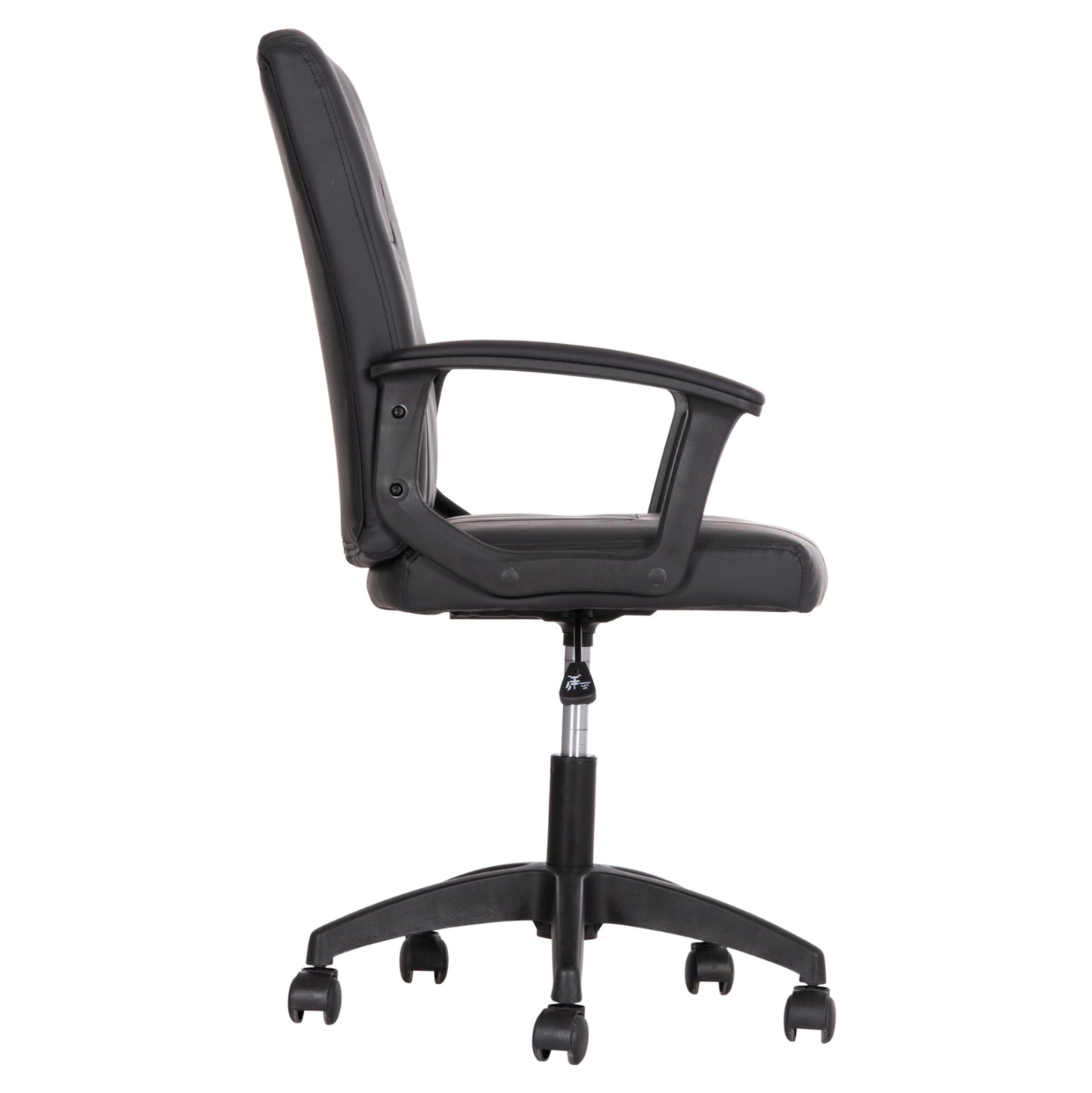 OFFICE CHAIR NIM HM1200.01 BLACK PVC-BLACK FRAME AND BASE 58x65x100Hcm.