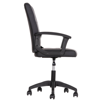 OFFICE CHAIR NIM HM1200.01 BLACK PVC-BLACK FRAME AND BASE 58x65x100Hcm.