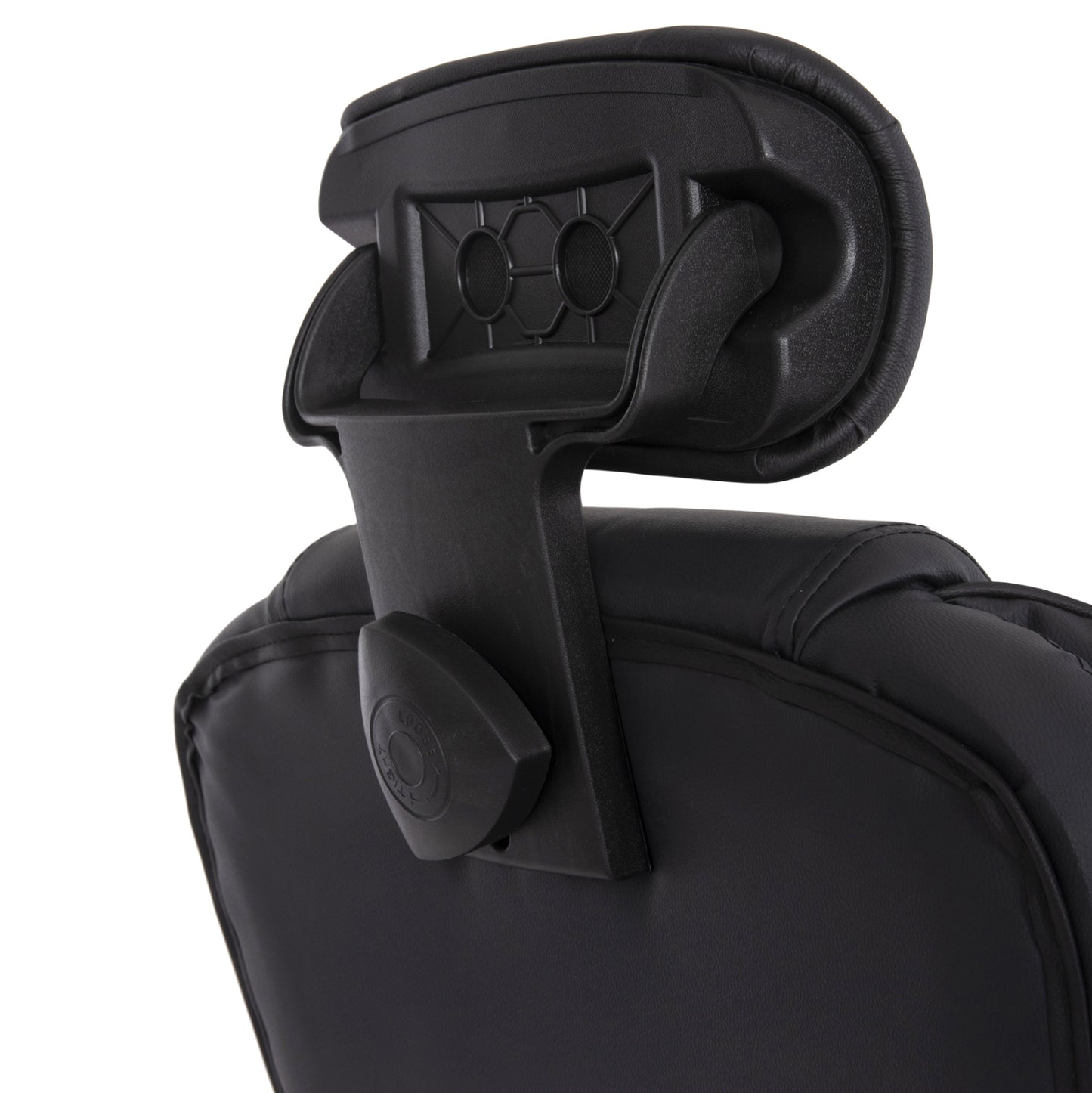 OFFICE CHAIR OCTAVIUS HM1202 BLACK PVC- CHROMED METAL BASE 63x73x129Hcm.