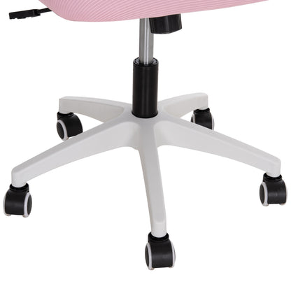 OFFICE CHAIR BLAZER HM1205.04 PINK MESH FABRIC--WHITE ARMS 60x58x110-130Hcm.