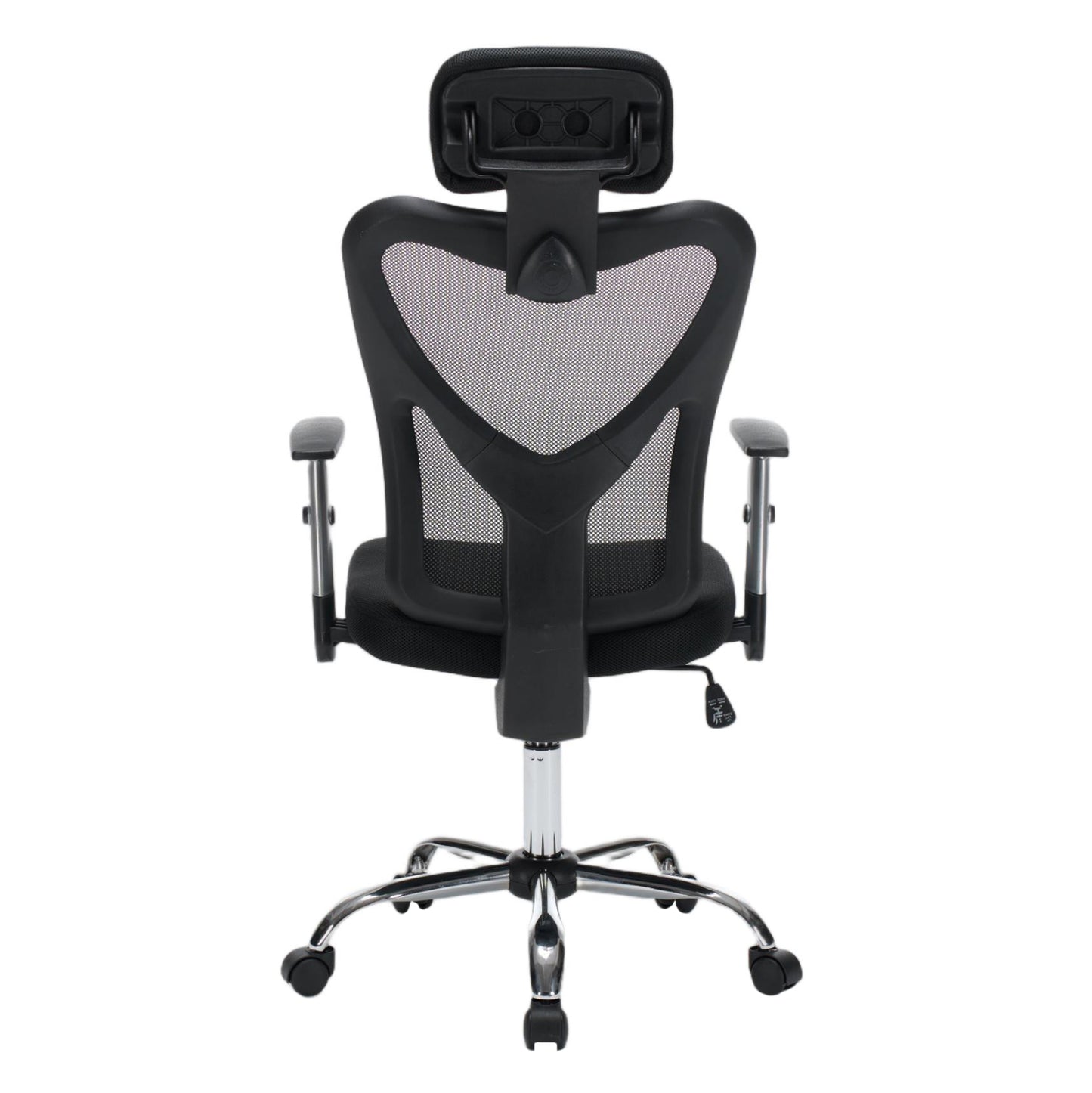 OFFICE CHAIR CUORE HM1207.01 BLACK MESH FABRIC-BLACK FRAME--CHROMED BASE 63x61x125Hcm.