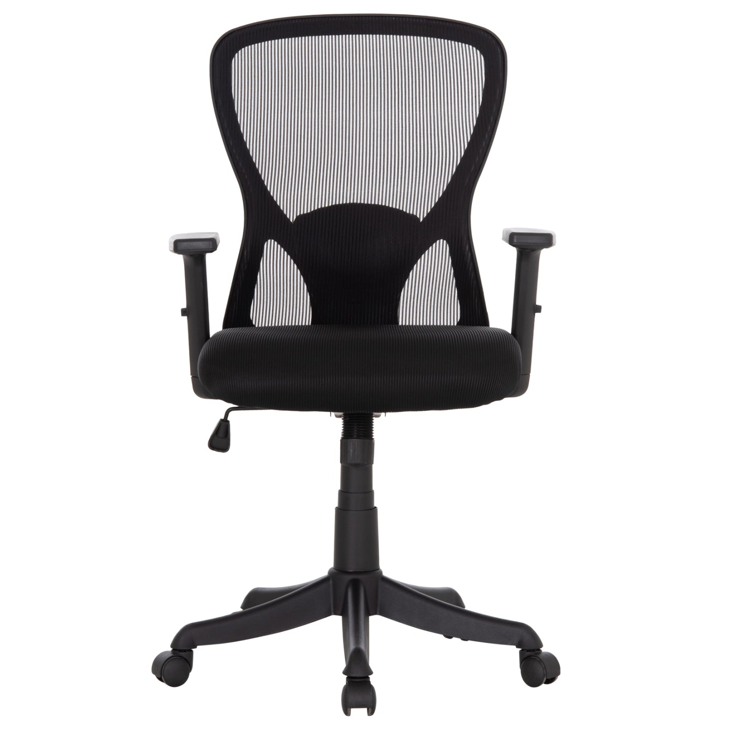 OFFICE CHAIR KRAM HM1208.01 BLACK FRAME--BLACK MESH FABRIC 64x64x100-108Hcm.