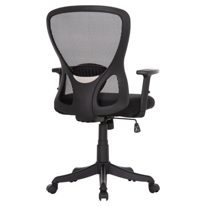 OFFICE CHAIR KRAM HM1208.01 BLACK FRAME--BLACK MESH FABRIC 64x64x100-108Hcm.