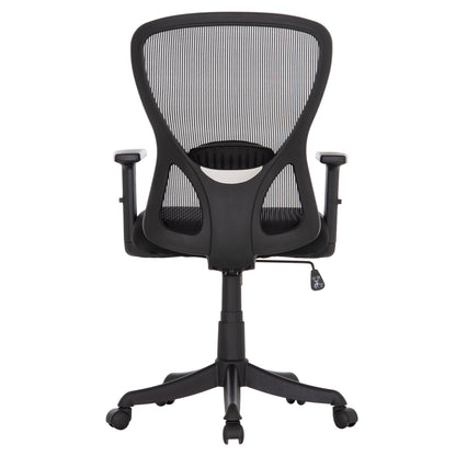 OFFICE CHAIR KRAM HM1208.01 BLACK FRAME--BLACK MESH FABRIC 64x64x100-108Hcm.