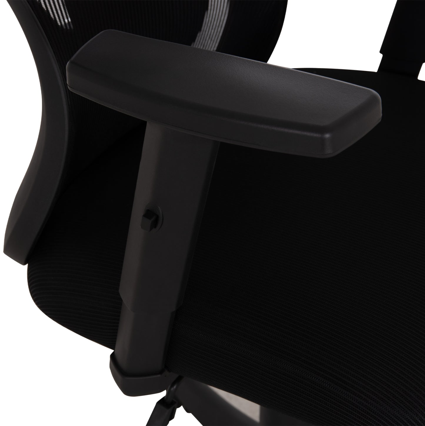 OFFICE CHAIR KRAM HM1208.01 BLACK FRAME--BLACK MESH FABRIC 64x64x100-108Hcm.