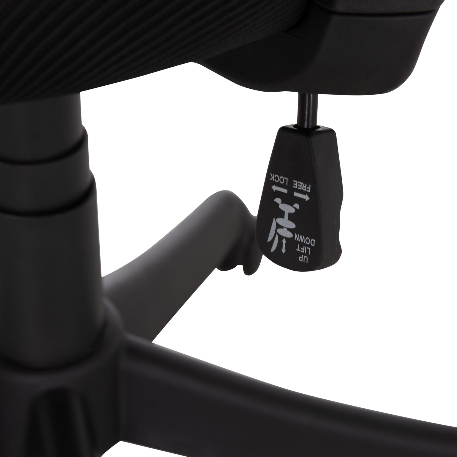 OFFICE CHAIR KRAM HM1208.01 BLACK FRAME--BLACK MESH FABRIC 64x64x100-108Hcm.