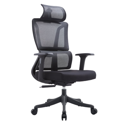 OFFICE CHAIR NOVUS HM1214.01 BLACK MESH FABRIC--BLACK BASE 72x67x125Hcm.