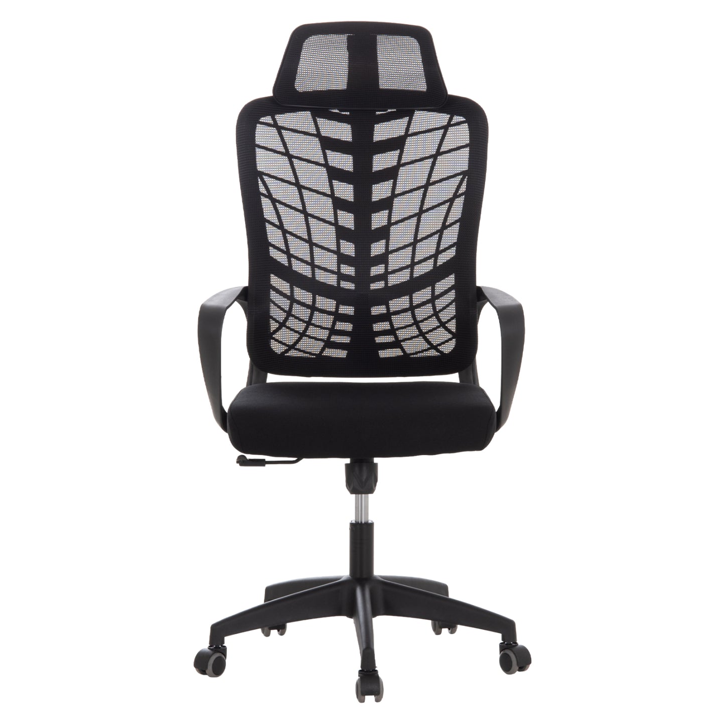 OFFICE CHAIR ELVAR HM1219.01 BLACK MESH--POLYPROPYLENE BASE 63x56x125Hcm.
