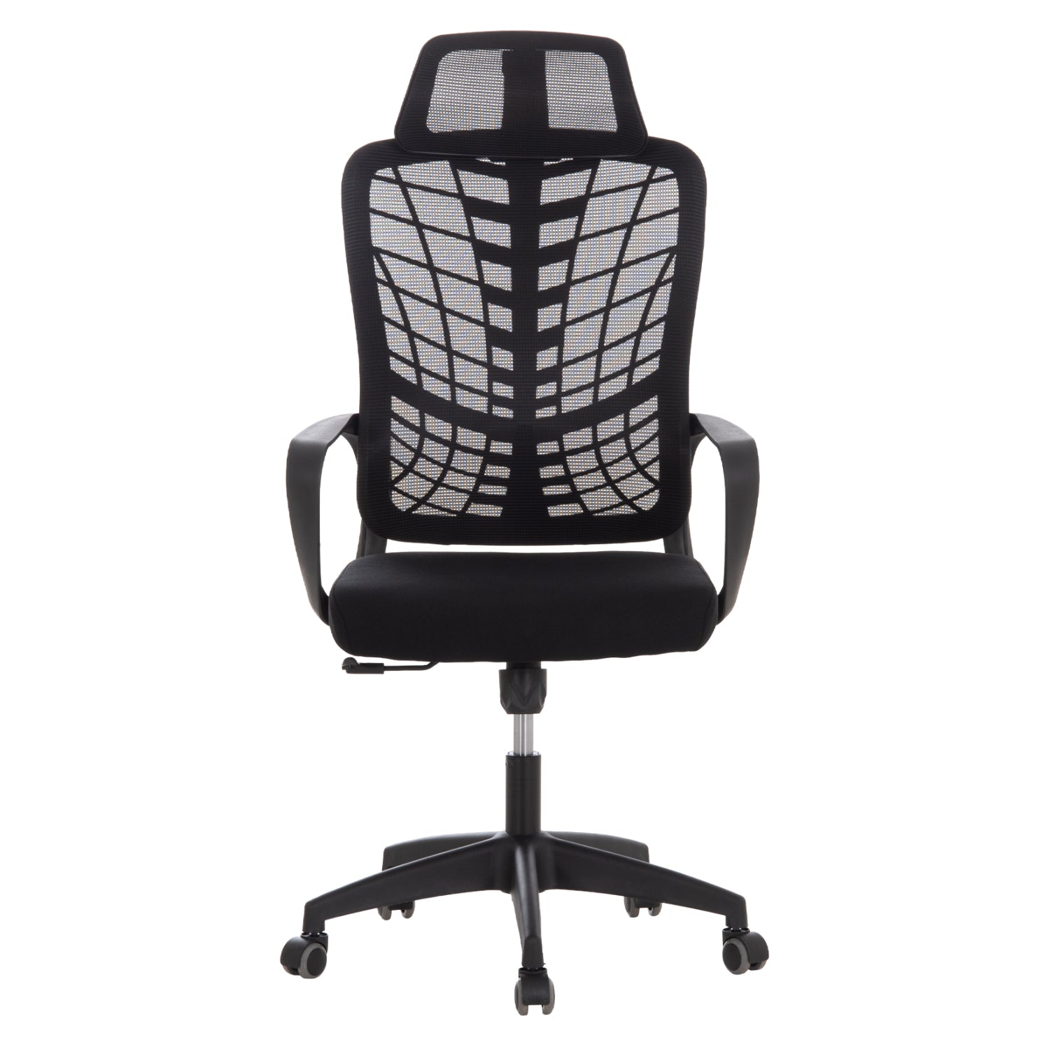 OFFICE CHAIR ELVAR HM1219.01 BLACK MESH--POLYPROPYLENE BASE 63x56x125Hcm.