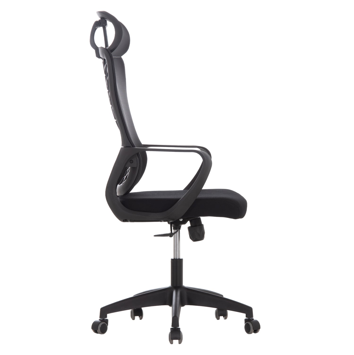 OFFICE CHAIR ELVAR HM1219.01 BLACK MESH--POLYPROPYLENE BASE 63x56x125Hcm.