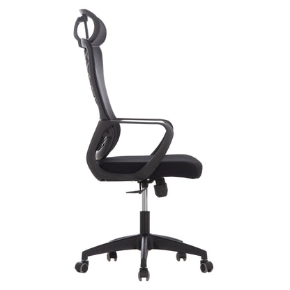 OFFICE CHAIR ELVAR HM1219.01 BLACK MESH--POLYPROPYLENE BASE 63x56x125Hcm.