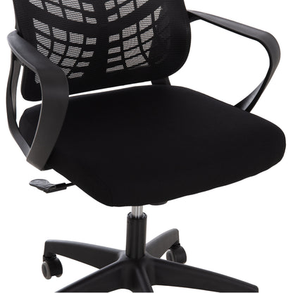 OFFICE CHAIR ELVAR HM1219.01 BLACK MESH--POLYPROPYLENE BASE 63x56x125Hcm.