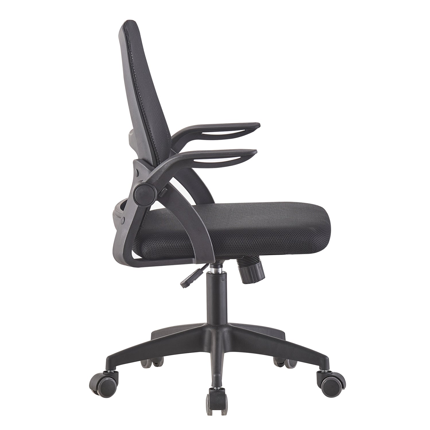 OFFICE CHAIR NETTIS HM1220.01 BLACK MESH--POLYPROPYLENE BASE 47x47x109-119Hcm