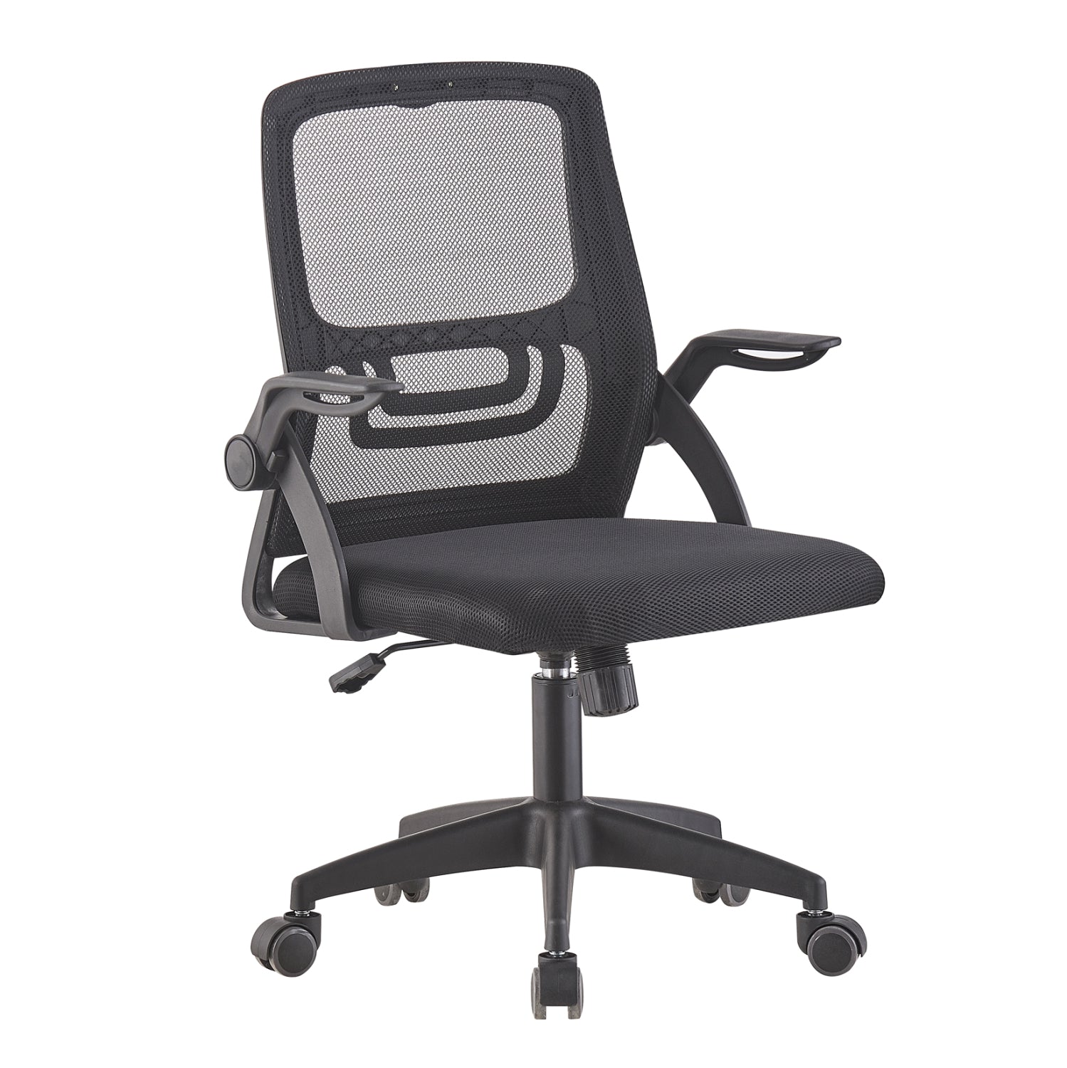 OFFICE CHAIR NETTIS HM1220.01 BLACK MESH--POLYPROPYLENE BASE 47x47x109-119Hcm