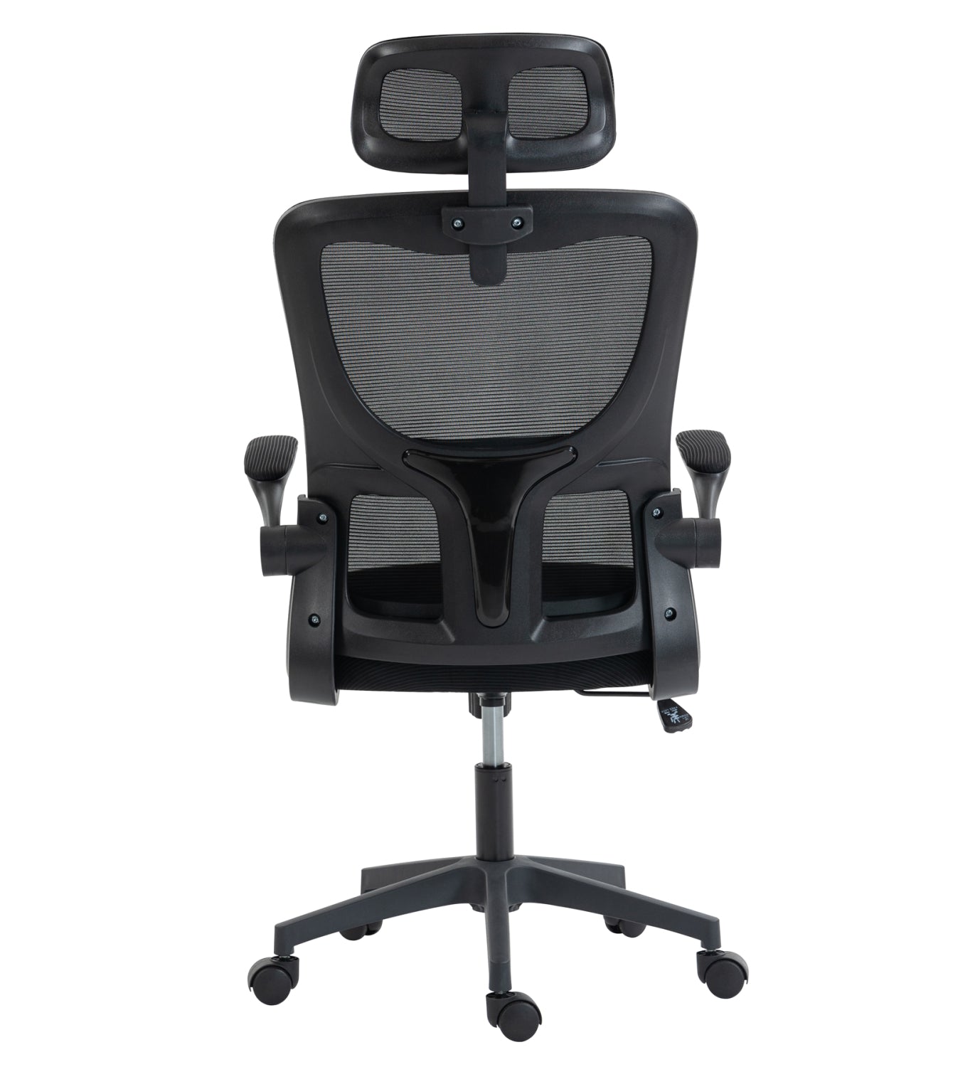 OFFICE CHAIR KESI HM1222.01 BLACK MESH FABRIC & PP 52x50x122Hcm.