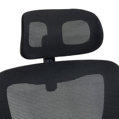 OFFICE CHAIR KESI HM1222.01 BLACK MESH FABRIC & PP 52x50x122Hcm.