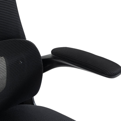 OFFICE CHAIR KESI HM1222.01 BLACK MESH FABRIC & PP 52x50x122Hcm.